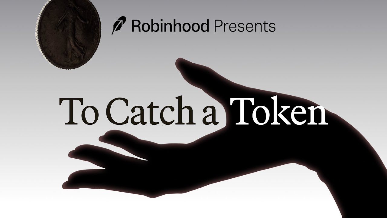Illustration of Robinhood tokenized stocks trading on Arbitrum blockchain with global connectivity, digital assets, and network nodes
