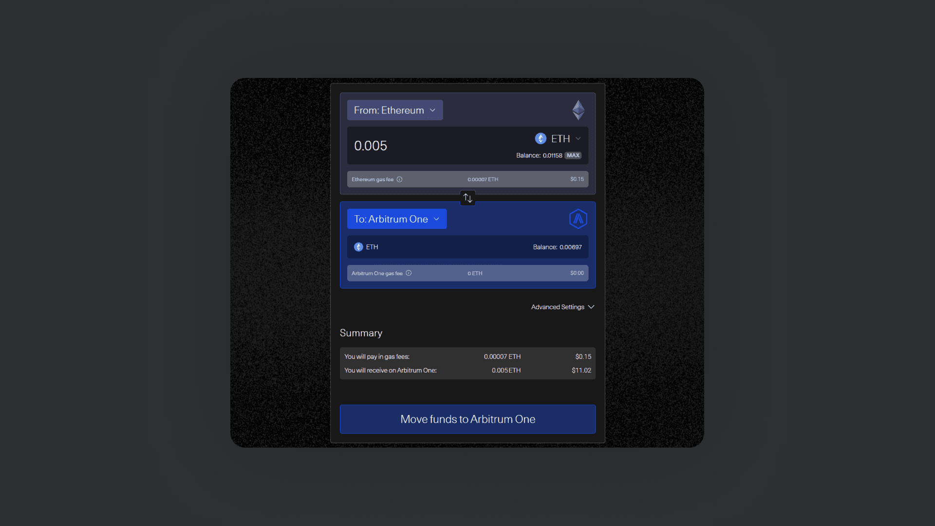 GMD Protocol Arbitrum interface